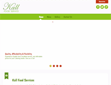 Tablet Screenshot of kallfoodservice.com